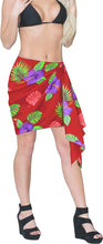 Load image into Gallery viewer, LA LEELA Women Beachwear Bikini Cover up Wrap Pareo Dress Swimwear Mini Sarong 2