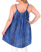 Load image into Gallery viewer, Women&#39;s Designer Tunic Beachwear Loose Fit Plus Size Casual Top Blue 14 - 18W