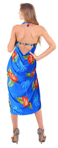 LA LEELA Women Beachwear Bikini Wrap Cover up Swimwear Bathing Suit 9 Plus Size