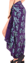 Load image into Gallery viewer, LA LEELA Womens Beach Swimsuit Cover Up Sarong Swimwear Cover-Up Wrap Skirt Plus Size Large Maxi FO