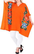 Load image into Gallery viewer, Women&#39;s Kimono Designer Tunic Beachwear Plus Loose Fit Casual Orange 14 - 18