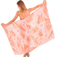 Load image into Gallery viewer, LA LEELA Swimsuit Cover-Up Sarong Beach Wrap Skirt Hawaiian Sarongs for Women Plus Size Short Half Mini I