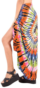 LA LEELA Women's Swimsuit Cover Up Sarong Bikini Swimwear Beach Cover-Ups Wrap Skirt Large Maxi GD