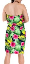 Load image into Gallery viewer, LA LEELA Women Beachwear Bikini Cover up Wrap Dress Swimwear Sarong 13 Plus Size