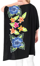 Load image into Gallery viewer, Women&#39;s Top Designer Tunic Beachwear Plus Size Loose Fit Casual Black 14 - 18