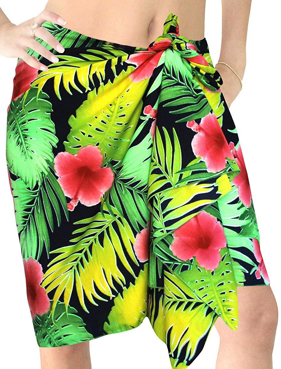 LaLeela.com LA LEELA Women's Plus Size Sarong Swimsuit Cover Up