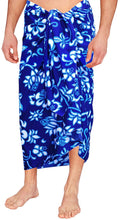 Load image into Gallery viewer, LA LEELA Beach Wear Mens Sarong Pareo Wrap Cover ups Bathing Suit Resort Towel Swimming