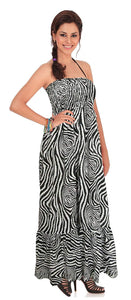 la-leela-soft-printed-vacation-tube-dress-womens-bright-blue-283-one-size