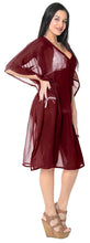 Load image into Gallery viewer, LA LEELA Womens Boho Beach Casual wear Smoked Swing Tube Sun Dress Printed