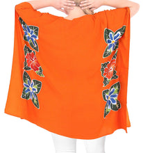 Load image into Gallery viewer, Women&#39;s Kimono Designer Tunic Beachwear Plus Loose Fit Casual Orange 14 - 18