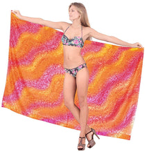 Load image into Gallery viewer, LA LEELA Beachwear Bikini Cover up Bathing Suit Wrap Pareo Women 19 ONE Size