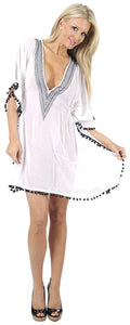 LA LEELA Bikini wear Swimsuit Beach Cardigan Coverup Women Dresses Embroidery
