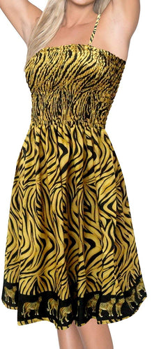 la-leela-likre-tiger-border-stretchy-plus-skirt-women-strap-casual-tube-dress