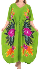 Load image into Gallery viewer, Women&#39;s Beachwear Sleeveless Rayon Evening Casual Caftan Loose Cover up Green