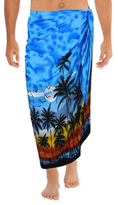 LA LEELA Swimwear Bathing Suit Cover ups Mens Sarong Wrap Pareo Swimsuit Beachwear Towel