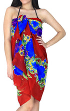 Load image into Gallery viewer, LA LEELA Women Beach Bikini Sarong Cover up Wrap Skirt Dress Printed 22 ONE Size