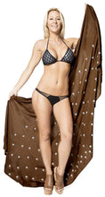 Load image into Gallery viewer, la-leela-women-bikini-cover-up-wrap-dress-swimwear-sarong-solid-6-one-size
