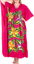 Load image into Gallery viewer, Women&#39;s Beachwear Swimwear Rayon Cover ups Aloha Swimsuit Caftans Multi Pink