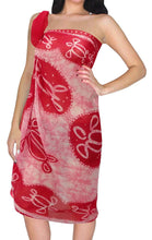 Load image into Gallery viewer, LA LEELA Women Beachwear Bikini Wrap Cover up Swimsuit Sarong Dress 20 ONE Size