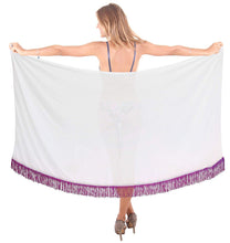 Load image into Gallery viewer, LA LEELA Womens Beach Swimsuit Cover Up Sarong Swimwear Cover-Up Wrap Skirt Plus Size Large Maxi BJ