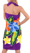 Cargar imagen en el visor de la galería, LA LEELA Swimsuit Cover-Up Sarong Beach Wrap Skirt Hawaiian Sarongs for Women Plus Size Large Maxi EJ