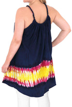 Load image into Gallery viewer, Women's Loose Fit Top Designer Tunic Beachwear Plus Size Casual Blue 14 - 18W