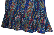 Load image into Gallery viewer, la-leela-soft-printed-wedding-tunic-long-women-dress-blue-2712-one-size