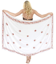 Load image into Gallery viewer, LA LEELA Women&#39;s Bikini Wrap Cover up Swimsuit Dress Sarong Solid 15 ONE Size