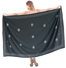 Load image into Gallery viewer, LA LEELA Women Beachwear Sarong Bikini Cover up Wrap Dress Solid 1 ONE Size