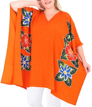 Load image into Gallery viewer, Women&#39;s Kimono Designer Tunic Beachwear Plus Loose Fit Casual Orange 14 - 18