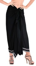 Load image into Gallery viewer, LA LEELA Women&#39;s Bikini Wrap Cover up Swimsuit Sarong Dress Solid 12 Plus Size