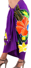 Load image into Gallery viewer, LA LEELA Swimsuit Cover-Up Sarong Beach Wrap Skirt Hawaiian Sarongs for Women Plus Size Large Maxi EJ