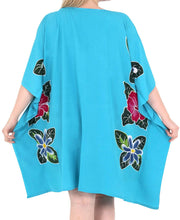 Load image into Gallery viewer, Women&#39;s Loose Sundress Beachwear Plus Size Evening Casual Cover ups Turquoise