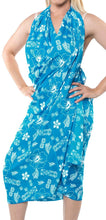 Load image into Gallery viewer, LA LEELA Women&#39;s Swimsuit Cover Up Sarong Bikini Swimwear Beach Cover-Ups Wrap Skirt Large Maxi ZJ
