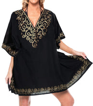 Load image into Gallery viewer, la-leela-swimsuit-beach-wear-embroidery-bikini-cover-up-women-summer-dress
