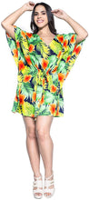 Load image into Gallery viewer, la-leela-womens-bikini-cover-up-dress-swim-beach-wear-caftan-swimsuit-printed