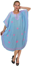 Load image into Gallery viewer, LA LEELA Rayon 01 Solid Women&#39;s Caftan Kimono Nightgown Beachwear Cover up Dress