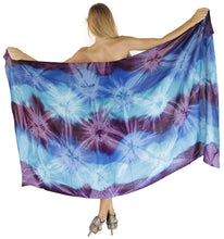 Load image into Gallery viewer, LA LEELA Swimsuit Cover-Up Sarong Beach Wrap Skirt Hawaiian Sarongs for Women Plus Size Short Half Mini I