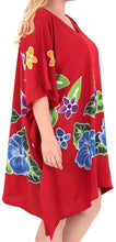 Cargar imagen en el visor de la galería, Women&#39;s Beachwear Evening Plus Kimono Blouse Loose Casual Cover ups Dresses Red