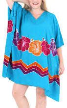 Load image into Gallery viewer, Women&#39;s Beachwear Evening Plus Size Blouse Loose Cover ups Casuals Turquoise