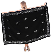 Load image into Gallery viewer, la-leela-womens-bikini-wrap-cover-up-swimsuit-dress-sarong-solid-5-one-size