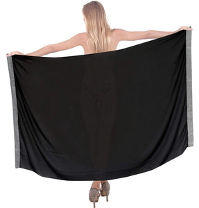 LA LEELA Womens Beach Swimsuit Cover Up Sarong Swimwear Cover-Up Wrap Skirt Plus Size Large Maxi BJ