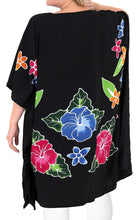 Load image into Gallery viewer, Women&#39;s Beachwear Loose Fit Plus Size Blouse Loose Casual Top Black 14 - 18