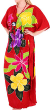 Load image into Gallery viewer, Women&#39;s Beachwear Swimwear Rayon Cover ups Aloha Swimsuit Caftans Multi Red