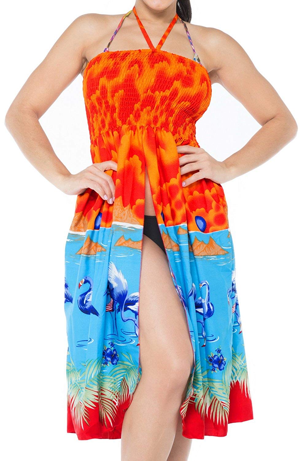 swimsuit-swimwear-cover-up-womens-maxi-skirt-beach-wear-tube-top-halter-neck
