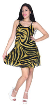 Load image into Gallery viewer, womens-summer-casual-loose-swing-t-shirt-beach-sundress-kaftan-cover-up-print-silk
