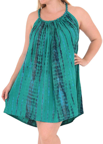 Women's Designer Sundress Beachwear Evening Plus Size Casual Cover ups TOP Green