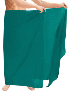 la-leela-mens-sarong-beach-cover-up-wrap-solid-pareo-stylish-swimwear-swimsuit