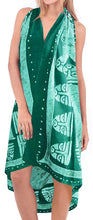 Load image into Gallery viewer, LA LEELA Women Beachwear Bikini Cover up Swimwear Wrap Batik Plus Size