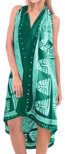 LA LEELA Women Beachwear Bikini Cover up Swimwear Wrap Batik Plus Size
